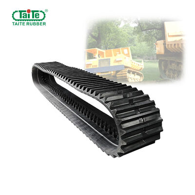Bom preço. Pistas de borracha de equipamentos pesados da Mitsubishi 800x150x68mm com tecnologia anti-vibração e certificado ISO9001: 2015 para descarregador on-line