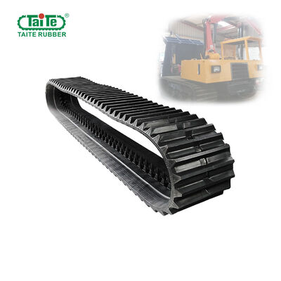 Bom preço. Rastos de borracha dumper personalizados 700X100X80 ISO9001:2015 certificados com alta força de tração para Hitachi CG 45 Carrier on-line