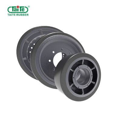 Bom preço. Rodas de poliuretano duráveis para pavimentadores de asfalto, incluindo rodas motrizes e rodas de guia on-line