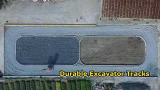 Assista: Escavadeira de borracha com largura de 400 mm rastreia T400 X 72,5 X 72W para HITACHI EX50 - EX55 Showcase